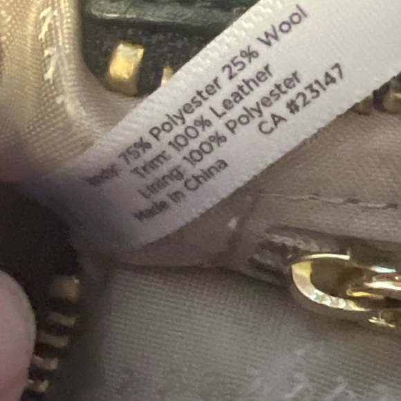 Talbots NWT Red & Black Plaid Wool-Blend Shoulder Bag. - Picture 5 of 11